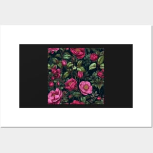 Wild Rose Pattern Posters and Art